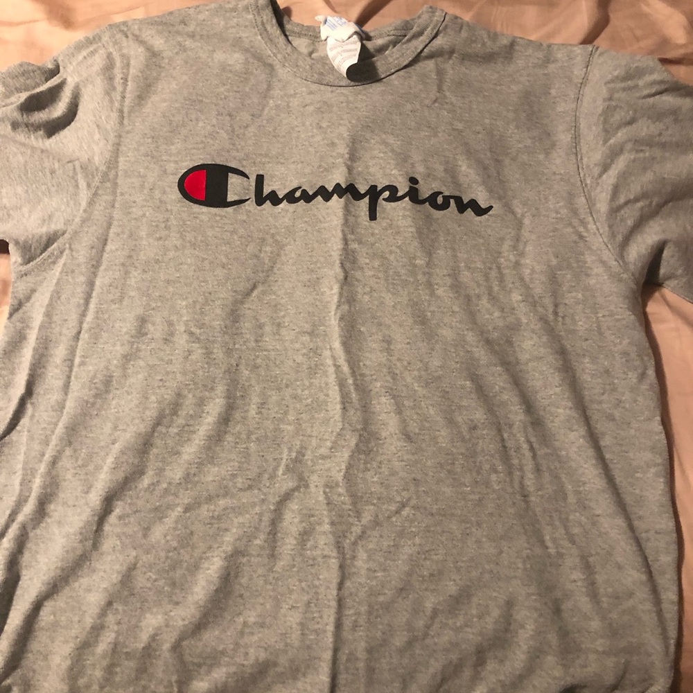 Gray Champion Logo Shirt
